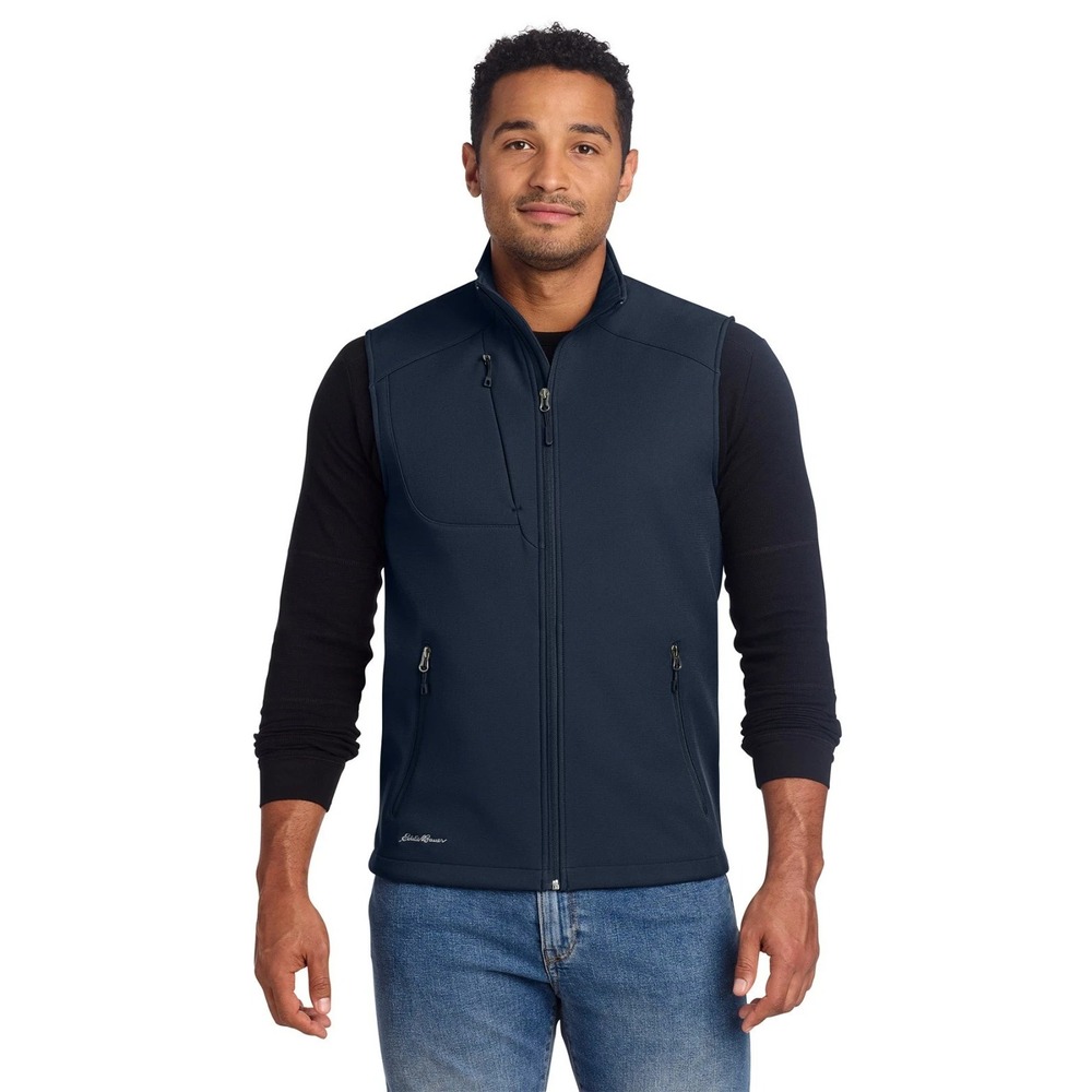 NWT Eddie Bauer Stretch Soft Shell Vest SIZE M Blue